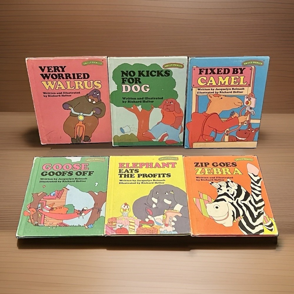 Vintage Sweet Pickles Books Lot of 6 Weekly Reader Hardcover OOP 1970s